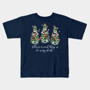 Christmas Book Trees, Librarian, Book Lovers, Love Reading Kids T-Shirt